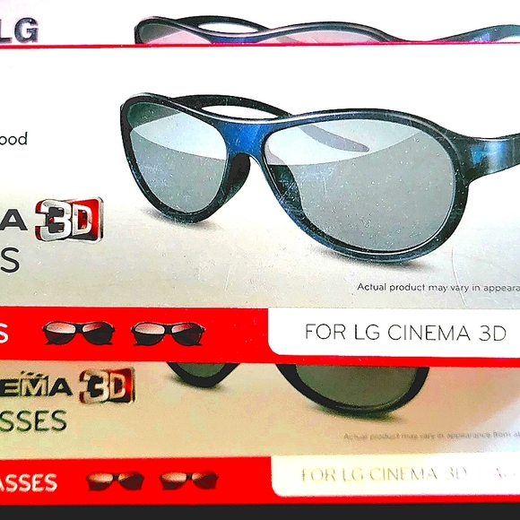 2 Box LOT LG Cinema 3D Glasses - 2 Boxes (2 pairs in each box = 4 pair) - Picture 2 of 3